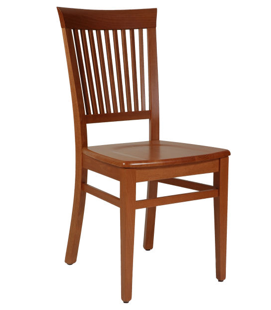 Stuhl, Polsterstuhl, Stuhl mit Holzsitz, Rueckenpolster, Sitzpolster, Griffmulde, Stapelbar