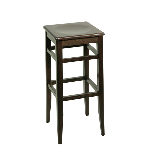 Barhocker Holz, Thekenhocker Holz, Barhocker für die Gastronomie, Thekenhocker mit Sitzmulde