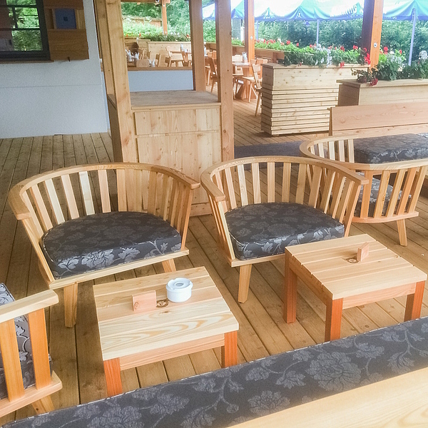 Gastro Stühle, Gastro Tische, Möbel Massivholz, Outdoormöbel