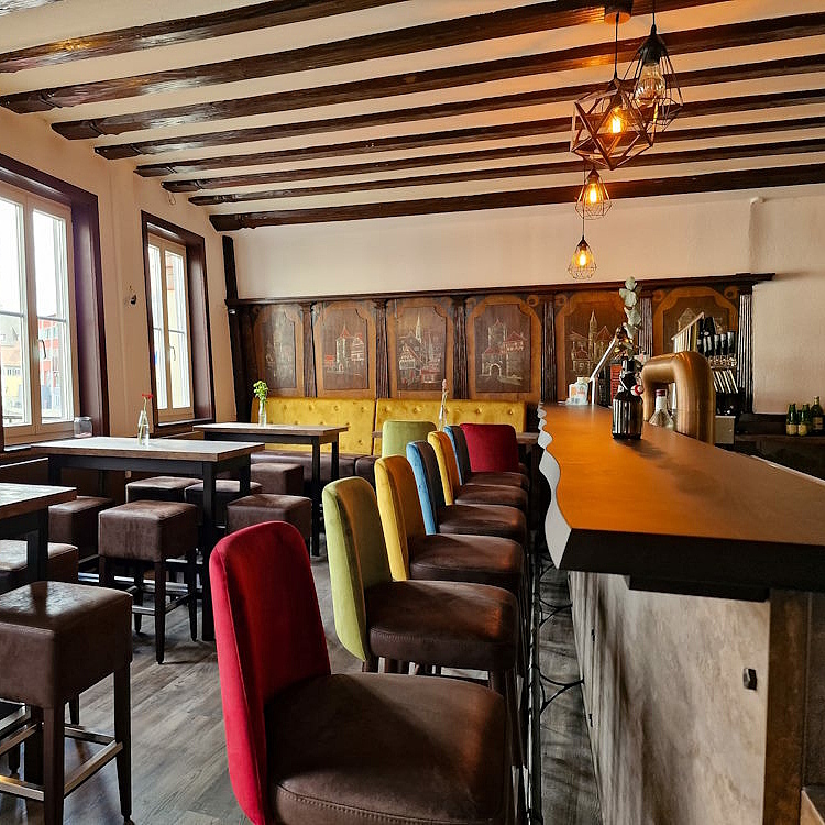 Zur Ilge Schwäbisch Hall, Gastronomieeinrichtung, Café, Bar, Restaurant, Barhocker, Polsterbank, Outdoormöbel