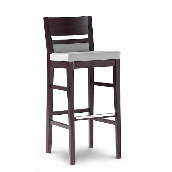 Barhocker Holz, Thekenhocker Holz mit Polstersitz, Sitzhocker, Barstuhl