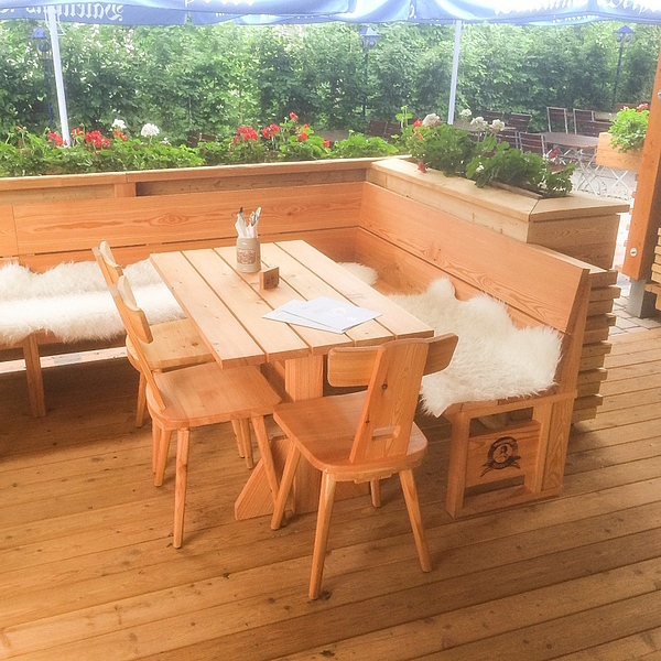 Gastro Stühle, Gastro Tische, Möbel Massivholz, Outdoormöbel, Gastro Sitzbank