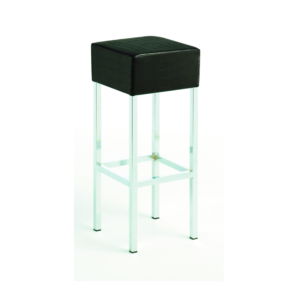 Barhocker mit Metallfüßen, Barhocker für die Gastronomie, Thekenhocker
