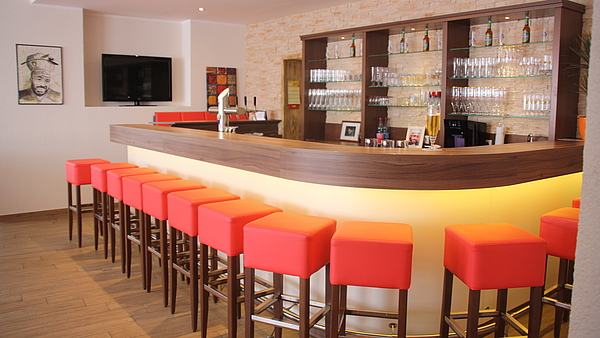 Thekenfront, Gastro Theke, Barhocker, Theke beleuchtet
