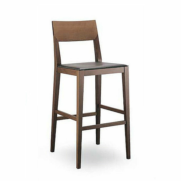 Barhocker Holz, Thekenhocker Holz, Barhocker mit Polstersitz, Gastro Barhocker