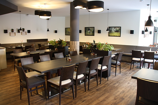 Stuhl mit Polster für Gastronomieeinrichtung, Gastronomieausstattung, Gastronomieumbau, Gaststätteneinrichtung, Möbel für Privat, home-and-living von Hofmann aus Kreuzwertheim.